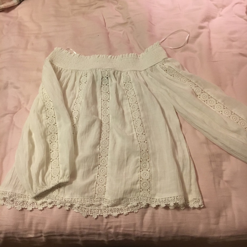 Sugar Lips off-the-shoulder top